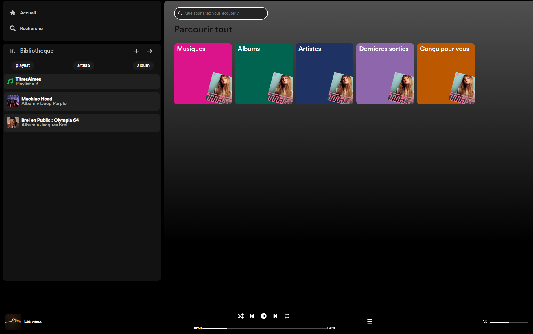 Site Spotify Clone